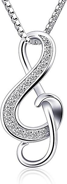 B. Catcher Kette mit Anhänger Silberkette mit Notenschlüssel-Anhänger: Eleg günstig online kaufen