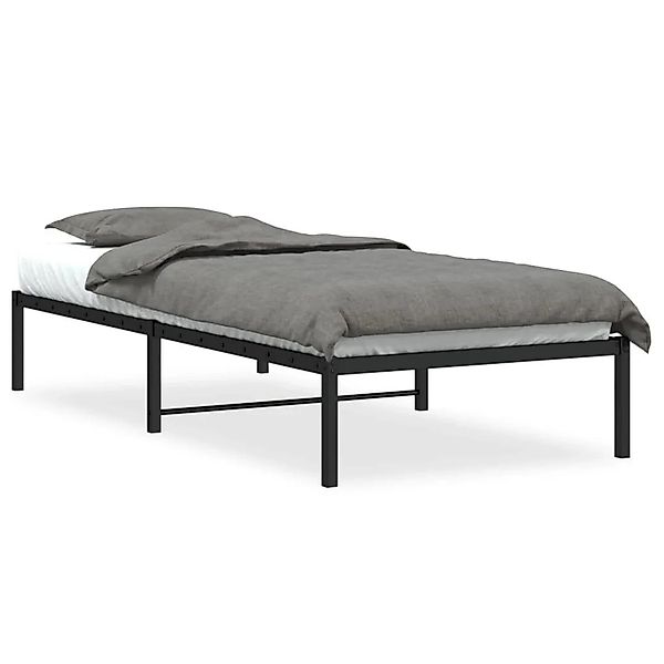 vidaXL Bettgestell Metall Schwarz 90x190 cm 373647 günstig online kaufen