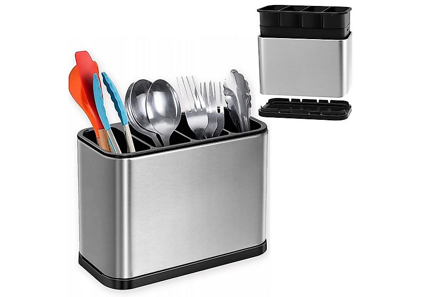 REDOM Besteckhalter 4-Fach Utensilienhalter Küchenorganizer, (Kompakter Bes günstig online kaufen