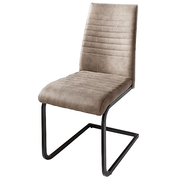 riess-ambiente Freischwinger APARTMENT taupe / schwarz günstig online kaufen