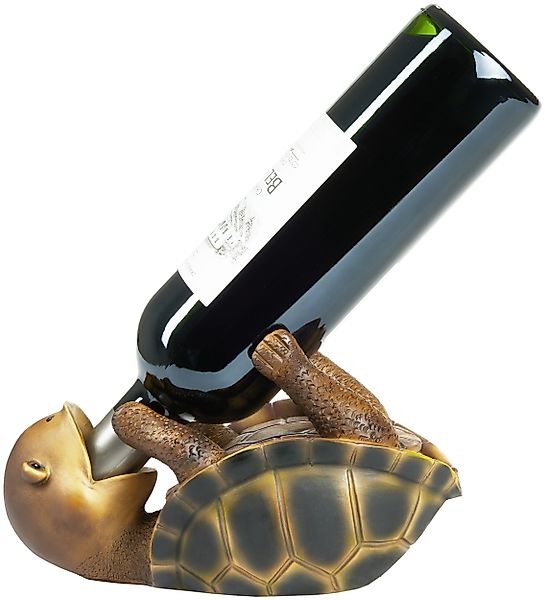 BRUBAKER Weinflaschenhalter Durstige Schildkröte, (Weinzubehör - günstig online kaufen
