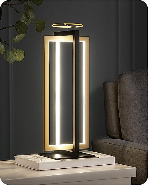 EDISHINE LED Nachttischlampe Touch Dimmbar, LED fest integriert, Tischlampe günstig online kaufen