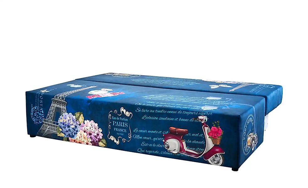 Schlafsofa  Denny ¦ blau ¦ Maße (cm): B: 91 H: 88 Polstermöbel > Sofas > 2- günstig online kaufen