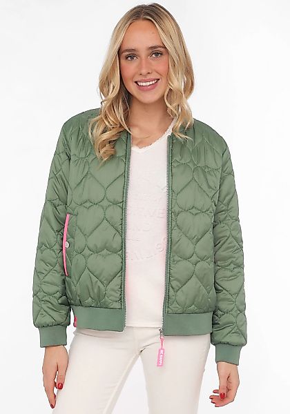 Zwillingsherz Bomberjacke, ohne Kapuze, modisch, Kontrastdetails, regular f günstig online kaufen