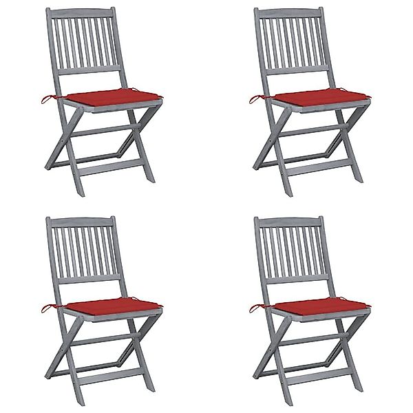 vidaXL Gartenstuhl Klappbare Gartenstühle 4 Stk. günstig online kaufen