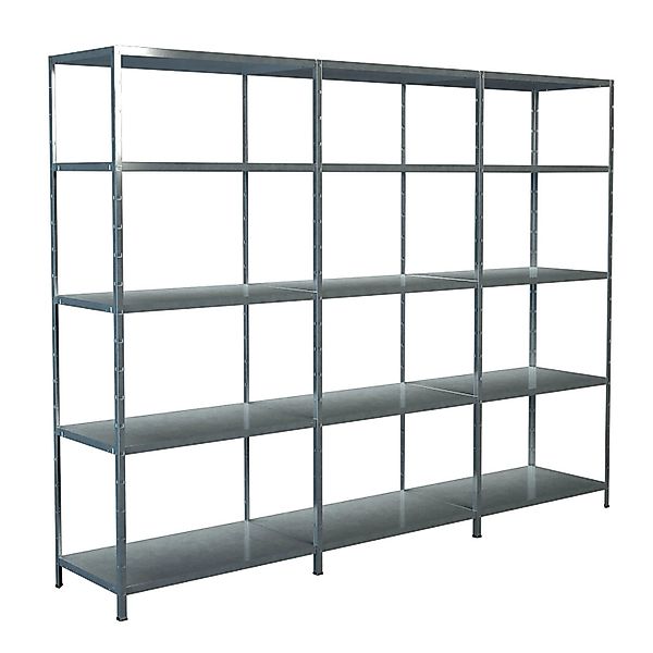 Schulte Steck-Grund- und 2 x Anbauregale 200 cm x 360 cm x 50 cm Verzinkt günstig online kaufen