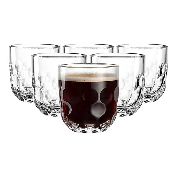 LEONARDO Latte-Macchiato-Glas "Kaffeegläser (1) Gocce 220 ml 6er Set transp günstig online kaufen