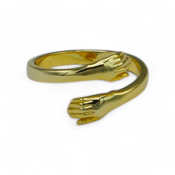 Eyecatcher Silberring Umarmende Hände 925 Sterling günstig online kaufen