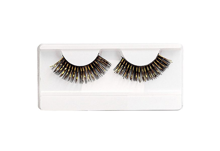 Widdmann Bandwimpern Lange Wimpern schwarz-gold, Künstliche Wimpern, die De günstig online kaufen