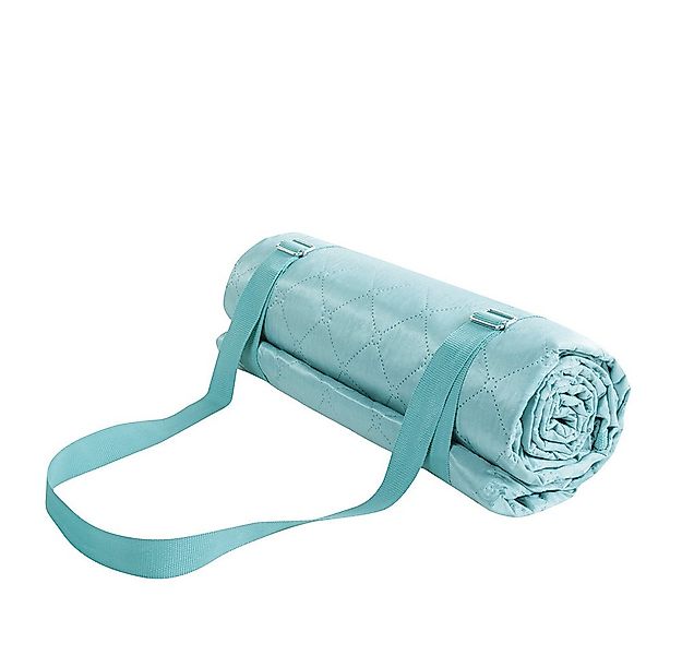 Picknickdecke mit Tragegurt Gelb 130 x 170 cm Strand Wandern Outdoor Pool C günstig online kaufen