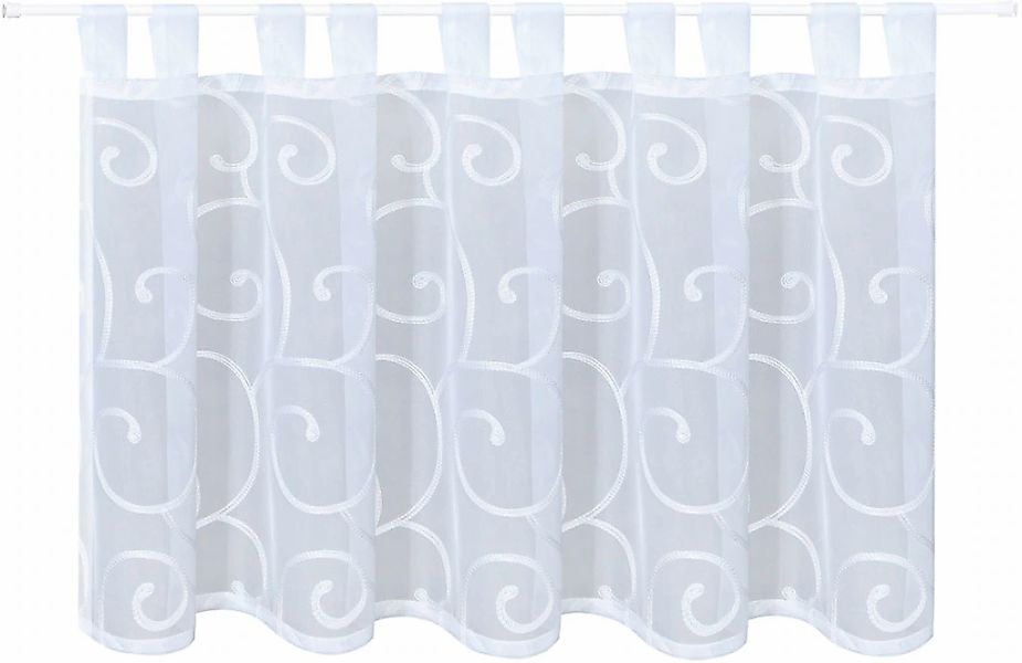 Gerster Gardine "Quinta" Schlaufen 1 Stk. tlg. Schlaufenpanneau bestickt günstig online kaufen