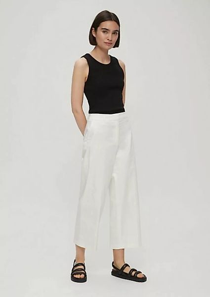 s.Oliver BLACK LABEL 7/8-Hose Regular: Culotte mit Bügelfalte günstig online kaufen