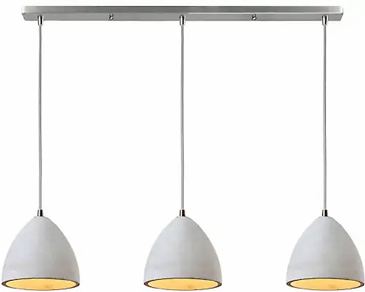 SalesFever Hängeleuchte »Nora« E27 3x Lampenschirme aus Beton günstig online kaufen