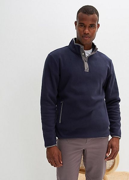 bonprix Fleecepullover Troyer Fleeceshirt mit praktischen Taschen und tolle günstig online kaufen