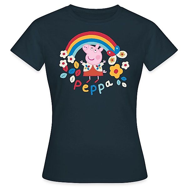 Spreadshirt T-Shirt Peppa Wutz Regenbogen Rainbow günstig online kaufen