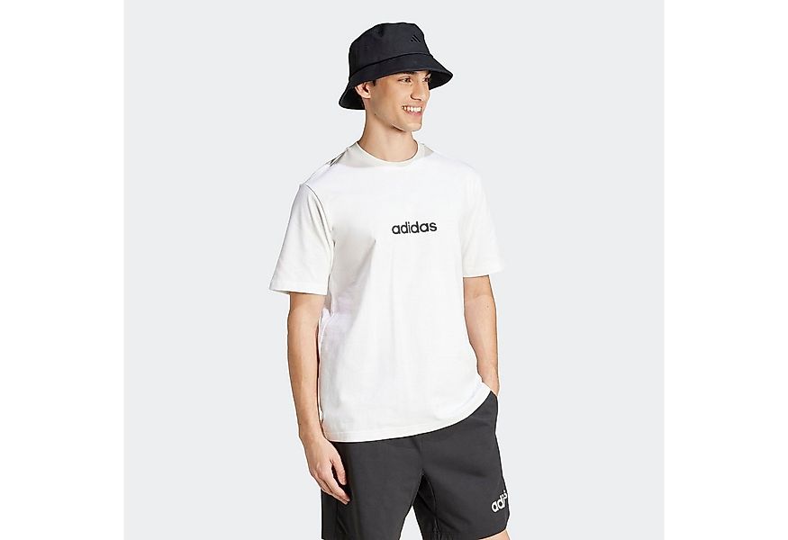 adidas Sportswear T-Shirt ESSENTIALS LINEAR SINGLE JERSEY überschnittene Sc günstig online kaufen