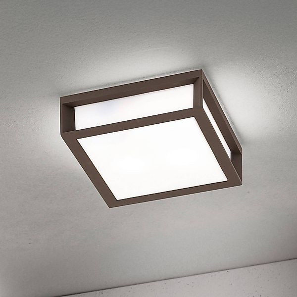 Außenleuchte Henry, corten, Alu-Druckguss, E27, IP44 günstig online kaufen