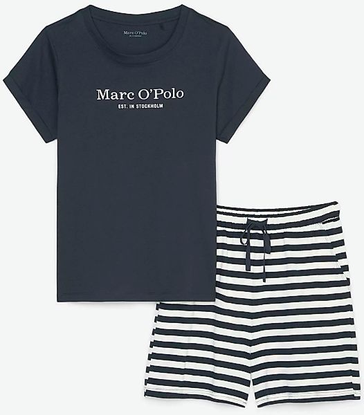 Marc OPolo Pyjama, (Set, 2 tlg.), mit großem Marken-Logo auf der Brust günstig online kaufen