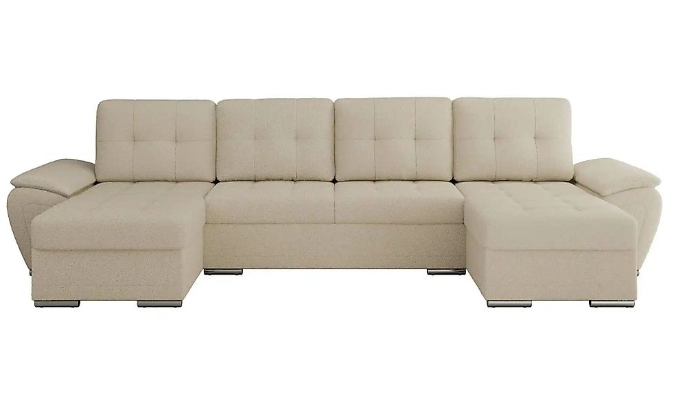 Wohnlandschaft mit Schlaffunktion Umbria ¦ beige ¦ Maße (cm): B: 336 H: 85 günstig online kaufen