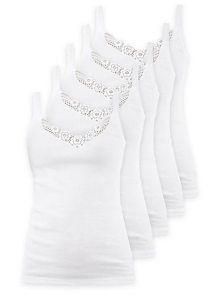 Schöller Achseltop 5er Pack Damen Trägerhemd Baumwolle (Packung, 5-St) - günstig online kaufen