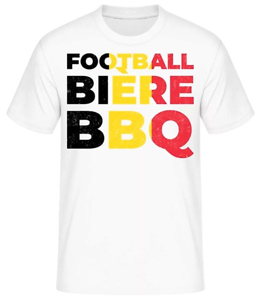 Football Bière BBQ · Männer Basic T-Shirt günstig online kaufen