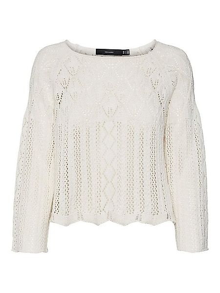 Vero Moda Strickpullover GINGER (1-tlg) Lochmuster günstig online kaufen