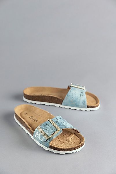 Aniston SHOES Pantolette, Sommerschuh, Strandschuh, Glitzersteine - NEUE KO günstig online kaufen