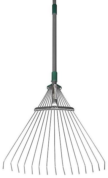 PROREGAL® Gartenrechen Laubharke, Verzinkt + zusätzliches Teleskop. Handhab günstig online kaufen
