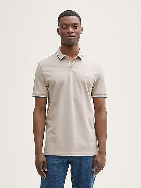 TOM TAILOR Denim Poloshirt Piqué Poloshirt mit Logo-Print günstig online kaufen
