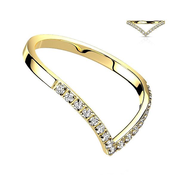Taffstyle Fingerring Damen Shevron Ring mit günstig online kaufen