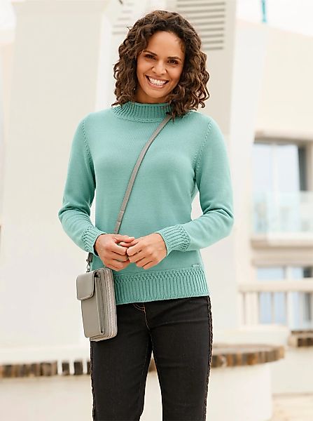 Casual Looks Stehkragenpullover "Stehkragen-Pullover" günstig online kaufen