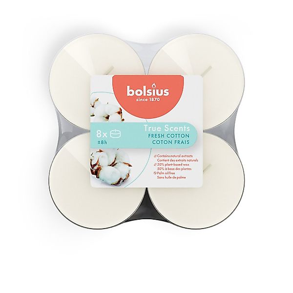 Bolsius Teelicht Bolsius Maxi-Lichte 8 Stunden günstig online kaufen