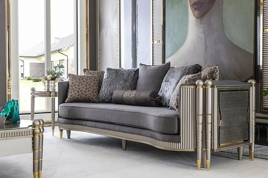JVmoebel Sofa Luxus Dreisitzer xxl Sofa Big Couch Polster Möbel 260cm Desig günstig online kaufen