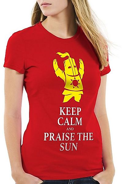 style3 T-Shirt Keep Calm Praise the Sun dark Sunbro Solaire Sonnenritter so günstig online kaufen