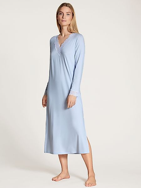 CALIDA Nachthemd "Elegant Dreams" Spitzen-Details, V-Ausschnitt, Langarm, w günstig online kaufen