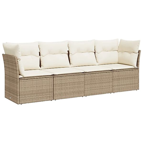 vidaXL Gartenlounge-Set 4-tlg. Garten-Sofagarnitur mit Kissen günstig online kaufen