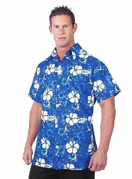 Underwraps T-Shirt Hawaiihemd blau Farbenfrohes Surferhemd für die Beachpar günstig online kaufen