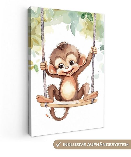 OneMillionCanvasses® Leinwandbild Affe - Tier - Kinder - Dschungel, Fotodru günstig online kaufen