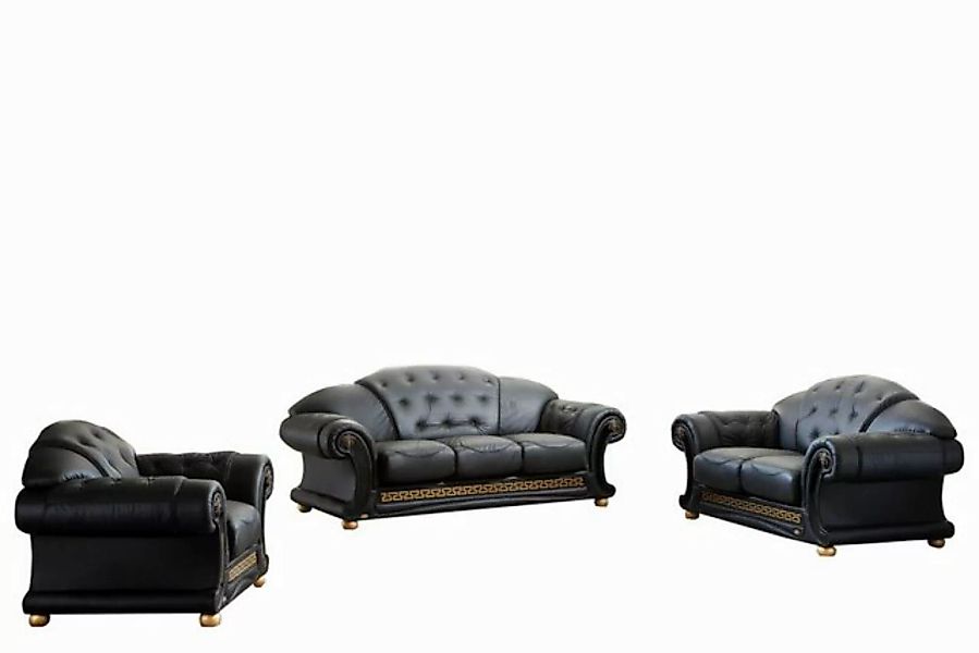 Salottini Polstergarnitur Chesterfield Oriental Leder Sofagarnitur 3/1/1 SO günstig online kaufen