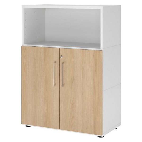 bümö Aktenschrank flexi Schrank Dekor: Weiß/Eiche günstig online kaufen