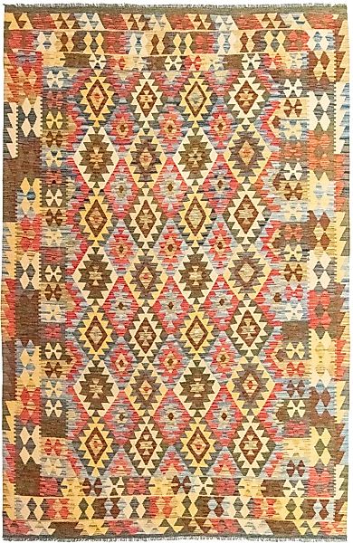 morgenland Wollteppich »Kelim Afghan Teppich handgewebt mehrfarbig«, rechte günstig online kaufen