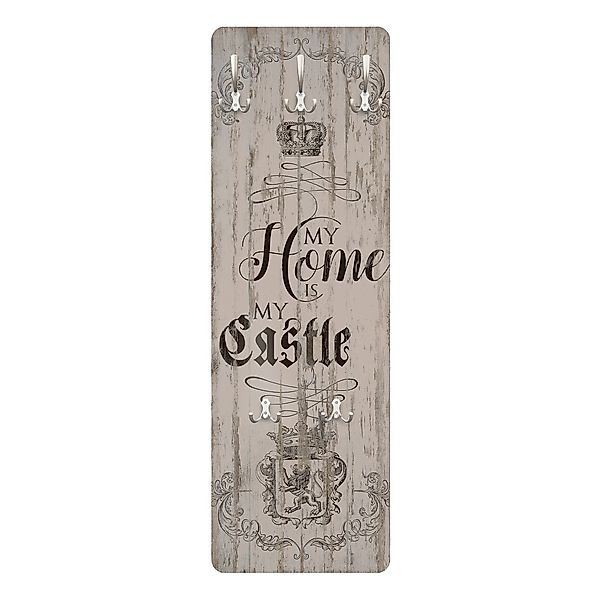 Bilderdepot24 Garderobenpaneel beige Holzoptik Bretteroptik Vintage günstig online kaufen