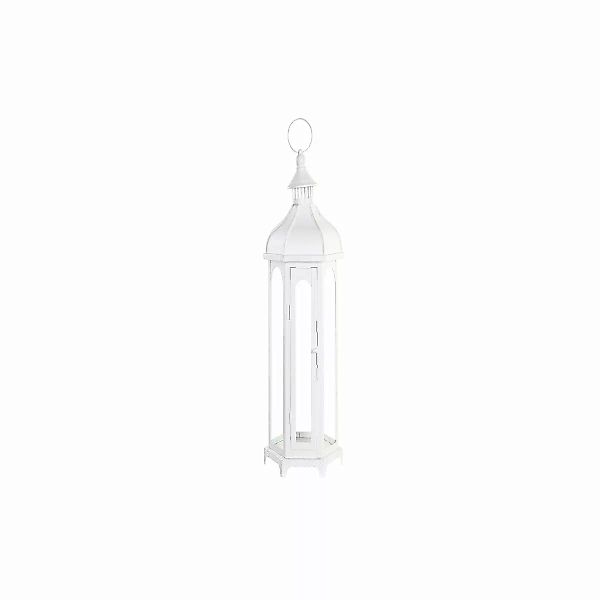 Lanterne Dkd Home Decor Kristall Metall Weiß (20 X 17 X 55 Cm) günstig online kaufen