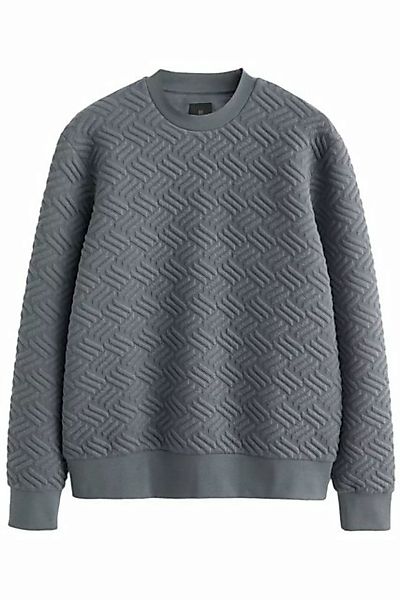 Next Sweatshirt Strukturiertes Premium-Sweatshirt mit Rundhals (1-tlg) günstig online kaufen
