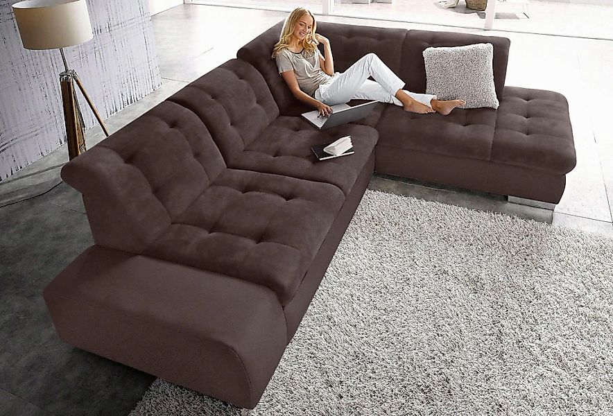 sit&more Ecksofa "Pale L-Form" inklusive Kopfteilverstellung, wahlweise mit günstig online kaufen