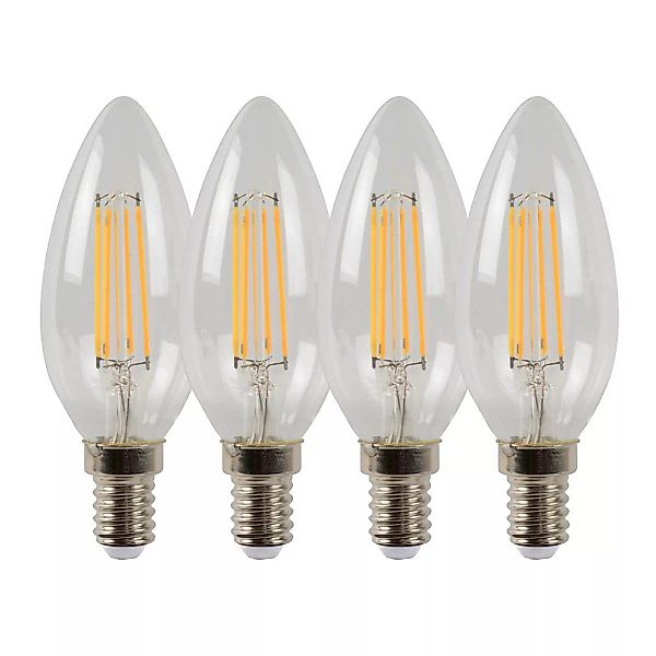 LED-Kerzenlampe E14 4W 2700K dimmbar 4er-Set günstig online kaufen