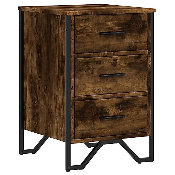 vidaXL Nachttisch Nachttisch Räuchereiche 40x41x60 cm günstig online kaufen