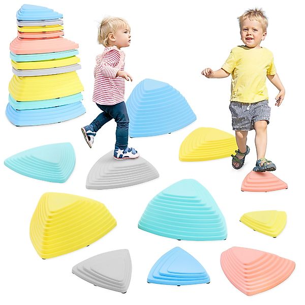Mamabrum Lernspielzeug Farbenfrohe Balanciersteine - 11-teiliges günstig online kaufen