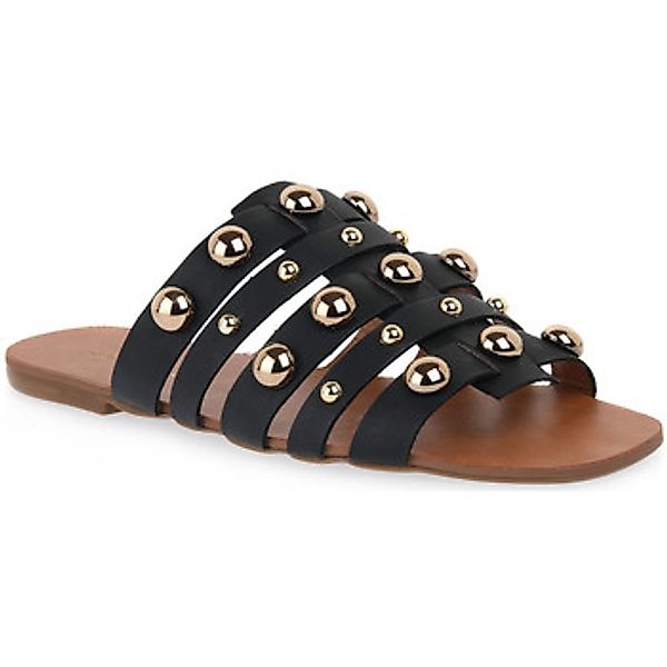 Miss Unique  Sandalen UNIQUE OURO CALF PRETO BORCHIE günstig online kaufen