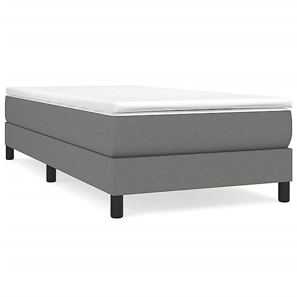 vidaXL Boxspringbett Dunkelgrau 90x200 cm Stoff1379411 günstig online kaufen